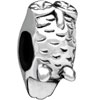 Round Tree Face Silver Plated European Beads