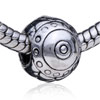 Decorated Ornament Silver Plated European Beads