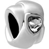 Crystal  Heart  European Beads