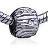Round Bracelet Silver Plated Crystal European Beads