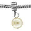Round Faux Pearl Dangle European Beads
