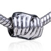 Seaweed Silver Plated European Beads