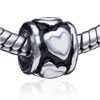 Cylindrical  Heart  European Beads