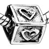 Square Love European Beads