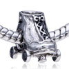 Skate Shoe Silver Plated European Beads DPC0991