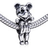Cute Mickey Mouse Silver Plated European Beads