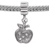 Apple  Rhinestone  Dangle European  Beads 