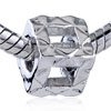 Open Cube Silver Plated European Beads