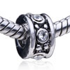 Wheel Shaped Crystal European Beads