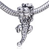 Lifelike Dragon Silver Plated European Beads