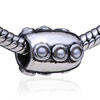 Baguette Shaped Pearl Circle Silver Plated Crystal European  ... 