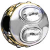 Round Shaped Big Eyes Silver Plated Beads Charms Bracelets