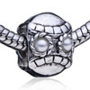 Angry Grandpa Silver Plated Crystal European Beads