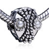 Delicate Spiderman Silver Plated Crystal European Beads