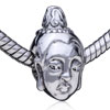 Guanyin Buddha Silver Plated European Beads