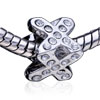 Overlapping Mathematical Sign Crystal European Beads