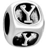 Dice Shaped Letter Y Alphabet Fit All Brands Silver Plated Beads Charms Br...