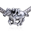Running Rider Silver Plated European Beads