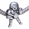 Dancing Cheerleader Silver Plated European Beads