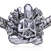 Thousand Handed Guanyin Silver Plated European Beads