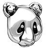 Cute Bear Silver Plated European Beads