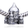Majestic Castle Silver Plated European Beads