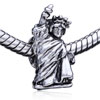 Statue Of Liberty Silver Plated European Beads