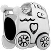 Stroller Heart Baby Car Fit All Brands Silver Plated Beads Charms Bracelets