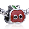 Red Apple European Beads