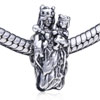 Mary &amp; Jesus Silver Plated European Beads