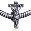 Jesus Crucifix Silver Plated European Beads