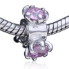 February Amethyst Color Birthstone Lotus Silver Plated Crystal  ... 