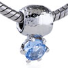 March Birthstone Dangle European Beads DPC1406