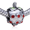 Birthstone Mixture Turtle Silver Plated Crystal European Beads
