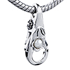 Faux Pearl Clasp Dangle European Beads