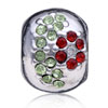 January And August Birthstone Mixture Silver Plated Crystal  ... 