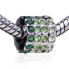 May Emerald Color &amp; June Birthstone Mixture Crystal European Beads