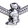 Chic Standing Rabbit Silver Plated European Beads
