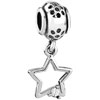 Open Star Dangle European Beads