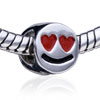 Flirting Smile Silver Plated European Beads