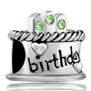 August Stone Birthday Cake With Peridot Crystal Candles Beads Charms Bracelets