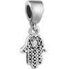 Open Hand Palm Dangle European Beads