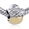 Abstract  Two   Tone  Plated European Beads