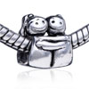 Sweet Lovers Silver Plated European Beads