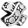 Delicate Cross Silver Plated Beads Charms Bracelets