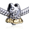 Hungry Fish Bracelet Two Tone Plated European Beads