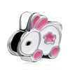 Little Bunny Fit All Brands Silver Plated Beads Charms Bracelets