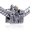 Love Castle Two Tone Plated European Beads