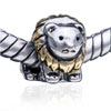 Cartoon Little Lion Two Tone Plated European Beads