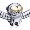 Little Et Two Tone Plated European Beads